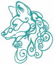 Wolf spirit 6 embroidery design