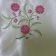 Flower ornament embroidered