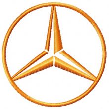 Mercedes-Benz logo 3 embroidery design