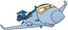 Siddeley the Plane embroidery design