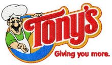 Tony's logo embroidery design