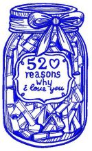 52 reasons why I love you 3 embroidery design