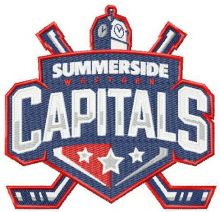 Summerside Western Capitals logo embroidery design
