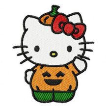 Hello Kitty Halloween embroidery design