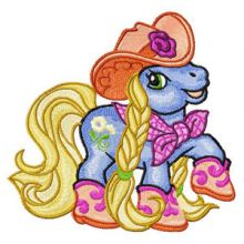 Little Pony Country Style embroidery design