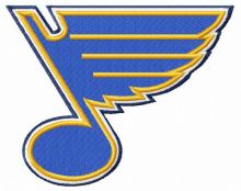 St. Louis Blues logo embroidery design