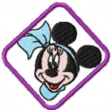 Minnie Mouse 3 embroidery design