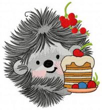 Hedgehog's birthday 6 embroidery design