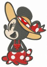 Minnie's vacation embroidery design