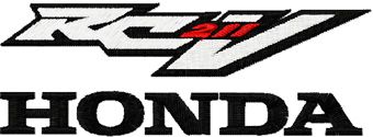 Honda rc211v logo machine embroidery design