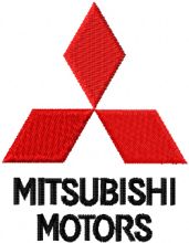 Mitsubishi Motors Logo embroidery design