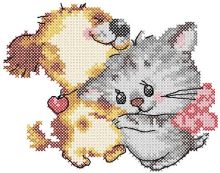 Cuties i love you embroidery design