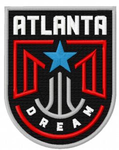 Atlanta dream logo embroidery design