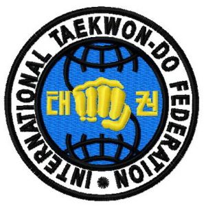 International Taekwon-do Federation logo embroidery design