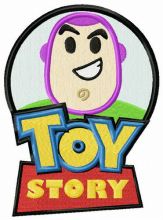 Toy Story badge embroidery design