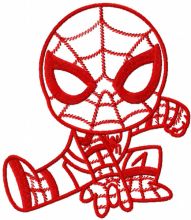 Red Spider boy embroidery design