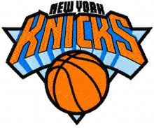NY Knicks logo embroidery design