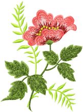 Retro Flower embroidery design