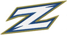 Akron Zips Primary Logo embroidery design