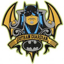 Batman Gotham Guardian embroidery design