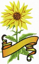 Sun Flower embroidery design
