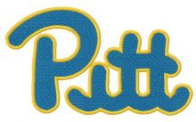 Pittsburgh Panthers logo embroidery design
