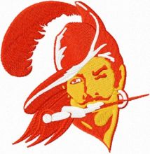 Tampa bay buccaneers old logo embroidery design