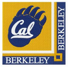 California Golden Bears logo embroidery design