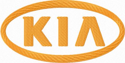 KIA Logo machine embroidery design