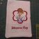 Pink towel embroidred with Cinderella