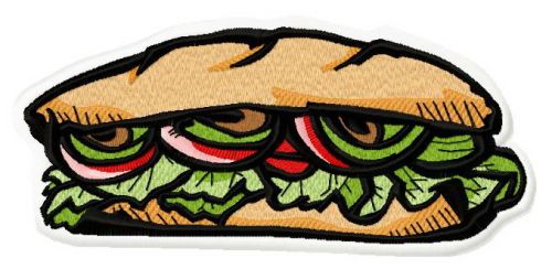Sandwich 2 machine embroidery design