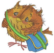 Sparrow the postman embroidery design