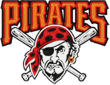 Pittsburgh Pirates Logo embroidery design