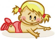 Baby relax embroidery design