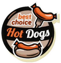 Best choise hot dogs embroidery design