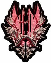 Harley Davidson Thorn embroidery design