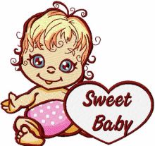 Sweet Baby embroidery design