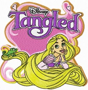 Tangled  embroidery design