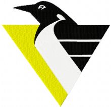 Pittsburgh Penguins hockey club logo embroidery design