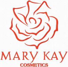 Mary Kay cosmetics logo embroidery design