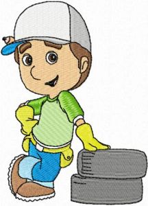 Handy Manny 5 embroidery design