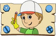 Handy Manny 3  embroidery design