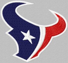 Houston Texans logo embroidery design