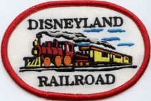 Disneyland Railroad patches embroidery design