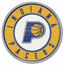 Indiana Pacers logo embroidery design