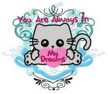 You are always in my dreams 2 embroidery design