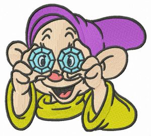 Dopey embroidery design