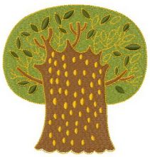 Magic tree 2 embroidery design