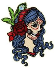 Dead beauty embroidery design