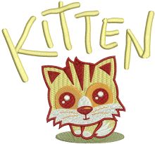 Kitten 11 embroidery design